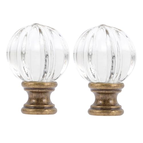 FONDOTIN 2 Stück Lampenschirm Finial Knauf Glas Dekorative Lampenabschlüsse für Tisch Stehlampen Kunstvoll Verarbeitet Langlebig Einfach zu Montieren Stilvolles Wohnaccessoire FONDOTIN 2 Stück Lampenschirm Finial Knauf Glas Dekorative Lampenabschlüsse für Tisch Stehlampen Kunstvoll Verarbeitet Langlebig Einfach zu Montieren Stilvolles Wohnaccessoire von FONDOTIN