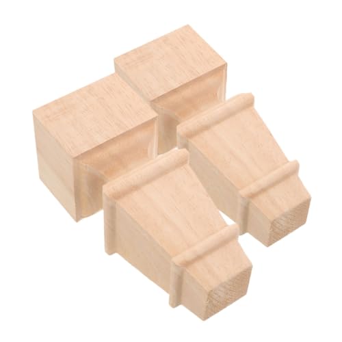 FONDOTIN 2 Stück Massive Holz Möbelfüße Stabile Schrank und Sofabeine Naturholz Vielseitig für Stuhl Tisch Kommode und Regal rutschfest und Langlebig von FONDOTIN
