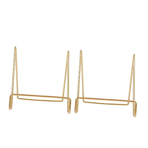 FONDOTIN 2 Stück Metall Fotohalter Stabile Präsentationsständer für Fotos für Tischdekorationen im Büro Zuhause und Studios Große Goldene Ausführung FONDOTIN 2 Stück Metall Fotohalter Stabile Präsentationsständer für Fotos für Tischdekorationen im Büro Zuhause und Studios Große Goldene Ausführung von FONDOTIN