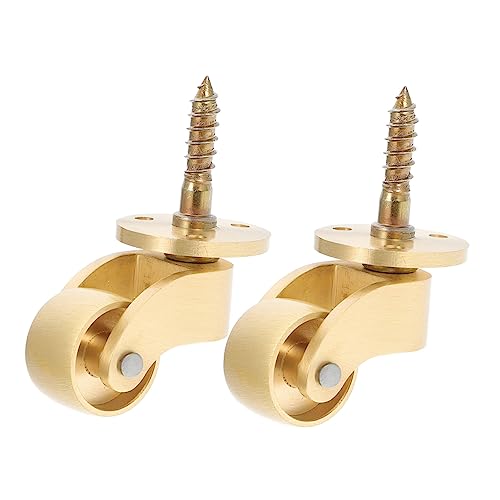 FONDOTIN 2 Stück Möbelrollen aus Massivem Messing Lenkrollen Drehung Schwere Stuhl Sofarollen Leise und Stabile Möbelrollen für Wohnzimmertisch und Schrank FONDOTIN 2 Stück Möbelrollen aus Massivem Messing Lenkrollen Drehung Schwere Stuhl Sofarollen Leise und Stabile Möbelrollen für Wohnzimmertisch und Schrank von FONDOTIN