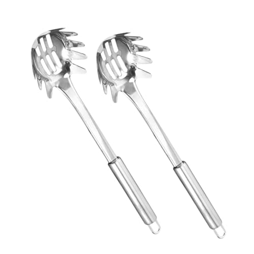 FONDOTIN 2 Stück Nudellöffel mit Griff Multifunktionales Küchengerät zum Servieren von Spaghetti Gemüse für Hot Pot Ergonomisches Design Modern und Praktisch FONDOTIN 2 Stück Nudellöffel mit Griff Multifunktionales Küchengerät zum Servieren von Spaghetti Gemüse für Hot Pot Ergonomisches Design Modern und Praktisch von FONDOTIN