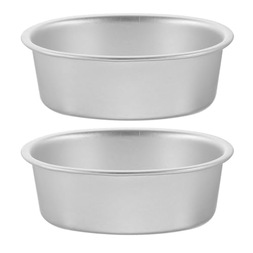 FONDOTIN 2 Stück Ovale Backformen aus Anodisiertem Aluminiumlegierung Antihaftbeschichtet Ofenfest für Käsekuchen Brot und Torten Gleichmäßige Hitzeverteilung für Backergebnisse von FONDOTIN