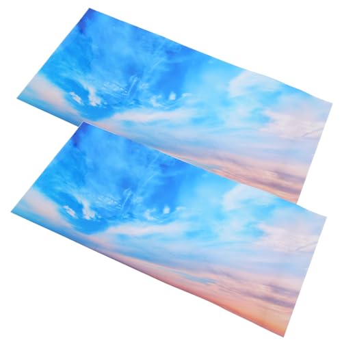 FONDOTIN 2 Stück PVC Deckenlampen Abdeckung mit Dekorativem Muster Einfache Montage Lichtblockierend Energiesparend Geeignet für Büro Klassenzimmer und Wohnräume von FONDOTIN