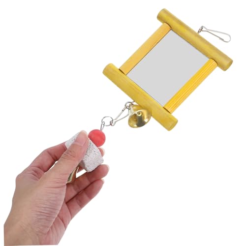 FONDOTIN 2 Stück Papagei Spiegel Kauspielzeug Bunte Vogelkäfig Deko für Wellensittich Nymphensittich Chickens Bissfestes Spiegelspielzeug zur Beschäftigung und Neugierförderung FONDOTIN 2 Stück Papagei Spiegel Kauspielzeug Bunte Vogelkäfig Deko für Wellensittich Nymphensittich Chickens Bissfestes Spiegelspielzeug zur Beschäftigung und Neugierförderung von FONDOTIN