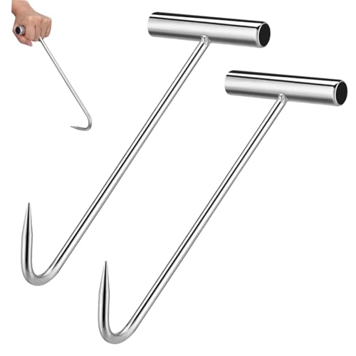 FONDOTIN 2 Stück Schachtdeckelhaken aus Robustem Eisen Kanaldeckelheber mit Ergonomischem Hohlgriff für Einfaches Anheben und Öffnen von Schachtabdeckungen für Arbeiter und Techniker FONDOTIN 2 Stück Schachtdeckelhaken aus Robustem Eisen Kanaldeckelheber mit Ergonomischem Hohlgriff für Einfaches Anheben und Öffnen von Schachtabdeckungen für Arbeiter und Techniker von FONDOTIN