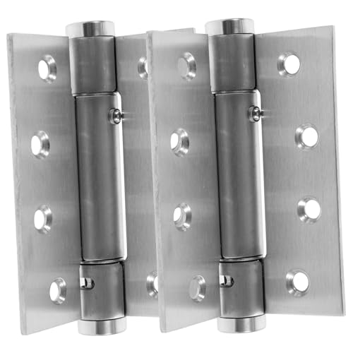 FONDOTIN 2 Stück Selbstschließendes Türscharnier aus Aluminiumlegierung Robust und Langlebig Einfache Montage Geeignet für Keller Badezimmer und Waschküchentüren Zuverlässiger Türschließer von FONDOTIN
