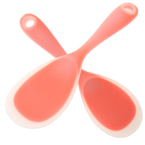 FONDOTIN 2 Stück Silikon Reislöffel Ergonomische Rutschfeste Küchenutensilien für Reibungsloses Servieren von Reis Leicht zu Reinigen für Zuhause Restaurant und Hotel FONDOTIN 2 Stück Silikon Reislöffel Ergonomische Rutschfeste Küchenutensilien für Reibungsloses Servieren von Reis Leicht zu Reinigen für Zuhause Restaurant und Hotel von FONDOTIN