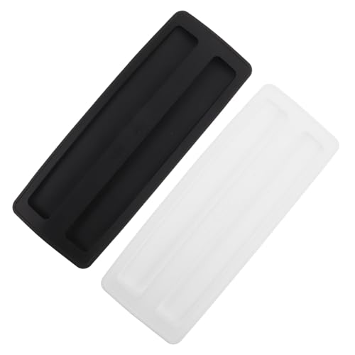 FONDOTIN 2 Stück Silikon Toaster Abdeckung Hitzebeständiger Staubdichter Schutz für Scheiben Toaster Langlebiges Leicht zu Reinigendes Küchengerät Cover in Schwarz und Weiß von FONDOTIN