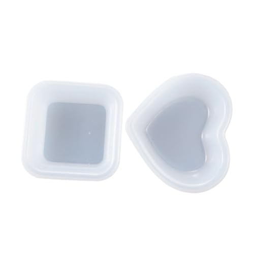 FONDOTIN 2 Stück Silikonform Herz und Rechteck Tablett DIY Bastelform Gießform Antihaft Leicht Entfernbar für Harz Schmuck Kerzen Herstellung FONDOTIN 2 Stück Silikonform Herz und Rechteck Tablett DIY Bastelform Gießform Antihaft Leicht Entfernbar für Harz Schmuck Kerzen Herstellung von FONDOTIN