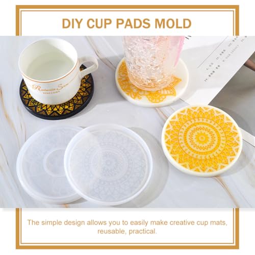 FONDOTIN 2 Stück Silikonform Mandala Untersetzer Rund Epoxidharz Gießform DIY Handwerk Flexibel Transparent Langlebig für Familienfeier Nachmittagstee und Geschenk FONDOTIN 2 Stück Silikonform Mandala Untersetzer Rund Epoxidharz Gießform DIY Handwerk Flexibel Transparent Langlebig für Familienfeier Nachmittagstee und Geschenk von FONDOTIN