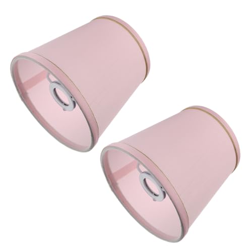 FONDOTIN 2 Stück Stoff Lampenschirme für Kronleuchter Deckenleuchte Rosa Haushaltslampenabdeckung Langlebig Modisch Lichtdämpfend Schlafzimmer Wohnzimmer FONDOTIN 2 Stück Stoff Lampenschirme für Kronleuchter Deckenleuchte Rosa Haushaltslampenabdeckung Langlebig Modisch Lichtdämpfend Schlafzimmer Wohnzimmer von FONDOTIN