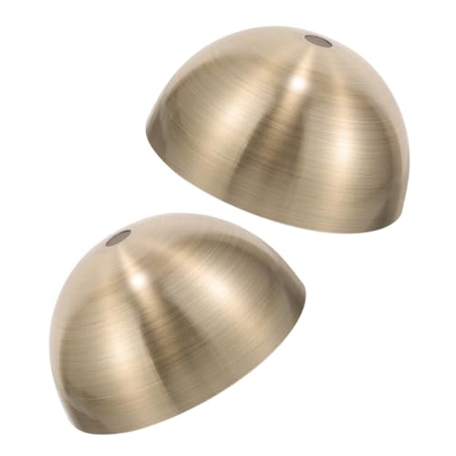 FONDOTIN 2 Stück Teiliges Baldachin Deckenleuchte Abdeckplatte Halbrund Lampenbaldachin für Pendelleuchten und Deckenlampen Kompatibel für Wohnzimmer Schlafzimmer Flur von FONDOTIN