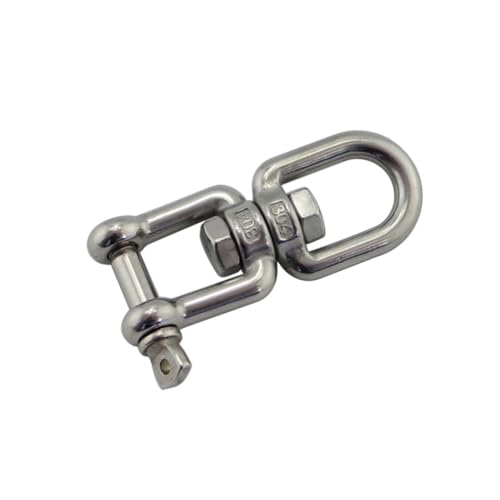 FONDOTIN 2 Stück Teiliges Edelstahl Drehbarer Metall Haken mit Rotation Rostfrei und Wasserfest Praktischer Doppelwirbel für Garten Vogelhäuschen und Hängemattenaufhängung FONDOTIN 2 Stück Teiliges Edelstahl Drehbarer Metall Haken mit Rotation Rostfrei und Wasserfest Praktischer Doppelwirbel für Garten Vogelhäuschen und Hängemattenaufhängung von FONDOTIN