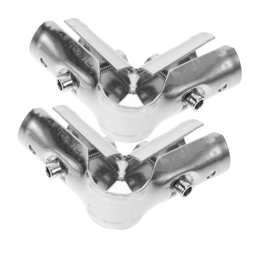 FONDOTIN 2 Stück Teiliges Edelstahl Rohrverbinder Wege Bogen Adapter Schlauchschellen Metallrohr Klemme für Gewächshaus Konstruktion und Metallmöbel Rohrverbindung Stabil und FONDOTIN 2 Stück Teiliges Edelstahl Rohrverbinder Wege Bogen Adapter Schlauchschellen Metallrohr Klemme für Gewächshaus Konstruktion und Metallmöbel Rohrverbindung Stabil und von FONDOTIN