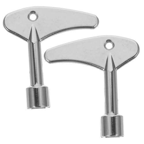 FONDOTIN 2 Stück Teiliges Elevator Türschlüssel Multifunktional für Wasserzähler Heizkörperventile und Aufzugstüren Kompatibel mit Gängigen Modellen Einfache Handhabung und Präzise von FONDOTIN