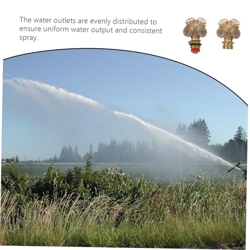 FONDOTIN 2 Stück Teiliges Gartensprenger Hochwertigem Kupfer Rasensprenger mit Gleichmäßiger Bewässerung Installieren für Garten Bäume und Sträucher von FONDOTIN