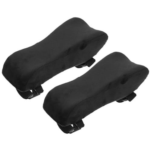 FONDOTIN 2 Stück Teiliges Memory Schaum Armlehnenkissen für Bürostuhl und Gaming Chair Wiederverwendbare Waschbare Armlehnenpolster für Ergonomischen Komfort Passend für Büro und von FONDOTIN