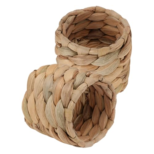 FONDOTIN 2 Stück Teiliges Rustikales Napkin Ring aus Handgeflochtenem Naturmaterial Langlebige Serviettenringe für Hochzeits und Partydeko Festliche Tischdekoration mit Vintage von FONDOTIN