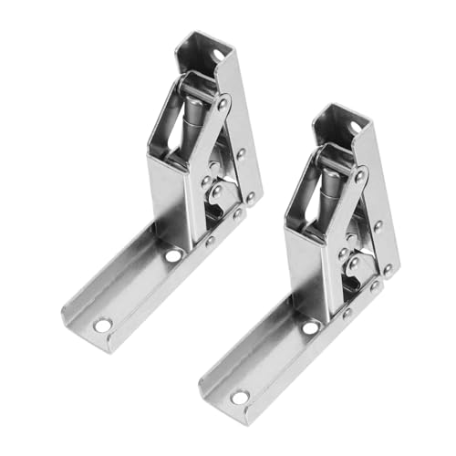 FONDOTIN 2 Stück Teiliges Scharnier Klappbar Faltstütze Leicht Montierbar Silent Türscharnier Für Küchenschränke Schranktüren Drop Leaf Hinges von FONDOTIN