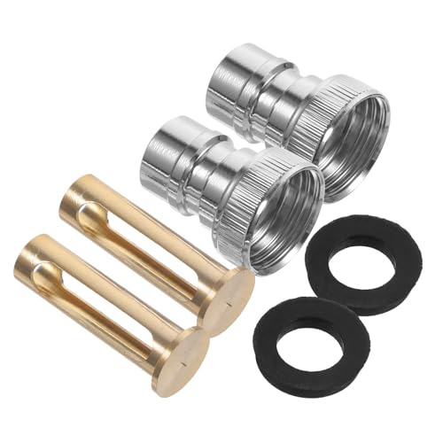 FONDOTIN 2 Stück Teiliges Waschmaschinen Wasserstopper Kupfer Adapter Snap Kupplung Schnellanschluss Langlebig Einfache Installation für Waschmaschinenanschluss von FONDOTIN