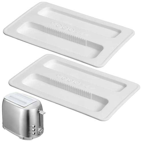FONDOTIN 2 Stück Toaster Abdeckung Silikon Toasterhaube Staubschutz für Scheiben Toaster Küchenzubehör für Brotbackautomaten Einfache Montage Hitzebeständig und Minimalistisch von FONDOTIN