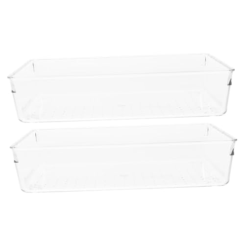FONDOTIN 2 Stück Transparente Organizer Flexible Aufbewahrungsboxen für Küche Büro und Schreibtisch Kombinierbare Schubladeneinsätze zur Praktischen Besteck Kosmetikaufbewahrung FONDOTIN 2 Stück Transparente Organizer Flexible Aufbewahrungsboxen für Küche Büro und Schreibtisch Kombinierbare Schubladeneinsätze zur Praktischen Besteck Kosmetikaufbewahrung von FONDOTIN