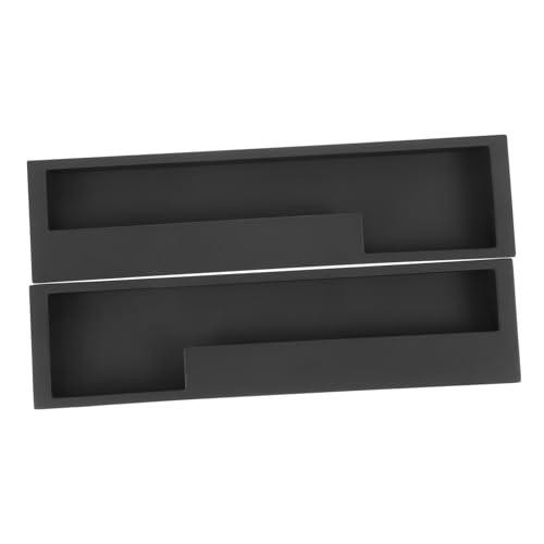 FONDOTIN 2 Stück Unsichtbarer Eingelassener Schrankgriff Langlebiger Zinklegierung Komfortabel und Robust Einfacher Einbau Unauffällig für Schiebetüren und Kleiderschränke Modernes von FONDOTIN