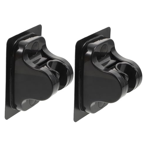 FONDOTIN 2 Stück Verstellbare Wandhalterung für Duschkopf Schwarzer Duschkopfhalter ohne Bohren Langlebige Halterung für Handbrause Praktisches Duschzubehör für Badezimmer FONDOTIN 2 Stück Verstellbare Wandhalterung für Duschkopf Schwarzer Duschkopfhalter ohne Bohren Langlebige Halterung für Handbrause Praktisches Duschzubehör für Badezimmer von FONDOTIN