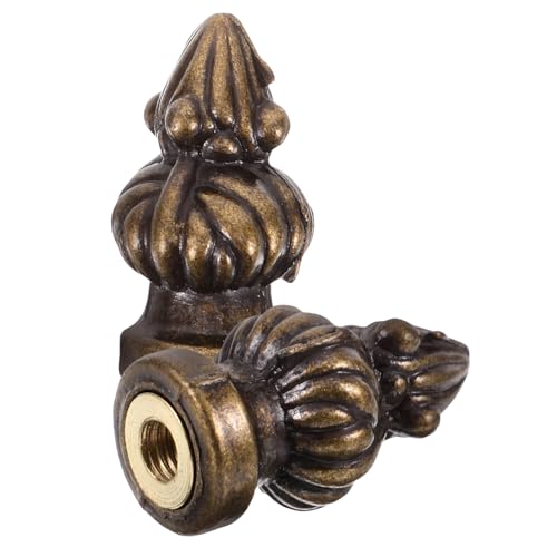 FONDOTIN 2 Stück Vintage Lampenknöpfe Finials für Tisch Stehlampen Robuste Lampenschirmdekoration Kompatibel mit Meisten Leuchten Geeignet für Wohn Arbeitszimmer von FONDOTIN