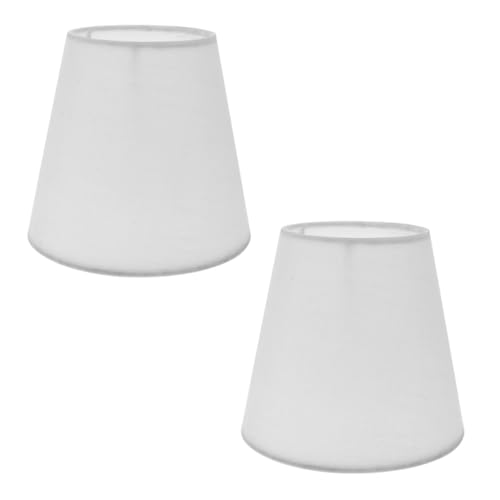 FONDOTIN 2 Stück Weiße Stoff lampenschirme Deckenlicht Abdeckung Einfache Installation Langlebig Stilvoll für Tisch Stehlampe Wohnliches Lichtschutz Zubehör FONDOTIN 2 Stück Weiße Stoff lampenschirme Deckenlicht Abdeckung Einfache Installation Langlebig Stilvoll für Tisch Stehlampe Wohnliches Lichtschutz Zubehör von FONDOTIN