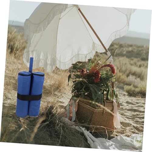 FONDOTIN 2 Stück Winddichte Sandsäcke für Zeltstangen Fixierung Wasserdichtes Pu beschichtet für Outdoor Camping Pavillon Sonnenschutz Pergola Stabilisierung von FONDOTIN