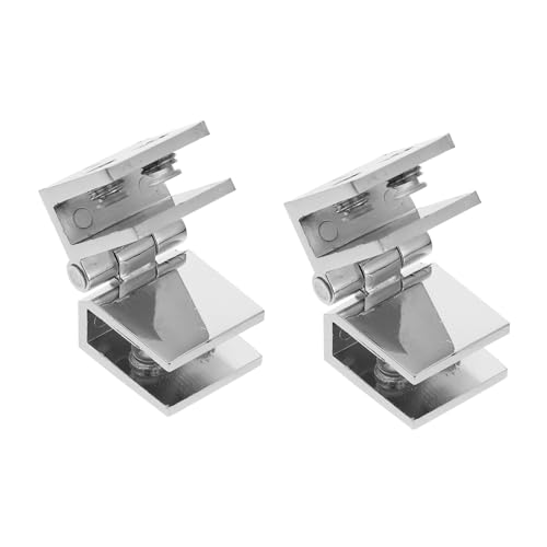 FONDOTIN 2 Stück Zinklegierung Glas Scharniere für Weinkühler nicht Perforierte Türscharniere Robuste und Rostresistente Schranktürbeschläge für Vitrinen und Möbel von FONDOTIN