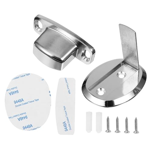 FONDOTIN 2 Stück Zinklegierung Magnetischer Türstopper Bodenmontage Türhalter Unsichtbar Wand Türschutz für Küche Flur Kinderzimmer von FONDOTIN