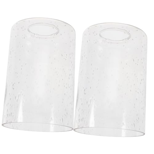 FONDOTIN 2 Stück Zylindrische Lampenschirme Ersatzglas Lampenabdeckung Modern Elegant Für Wohnzimmer Schlafzimmer Hotel Beleuchtung von FONDOTIN