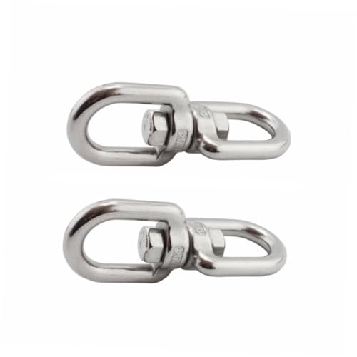 FONDOTIN 2 Stücke Edelstahl Drehwirbel Haken für Hängende Pflanzkörbe Windspiele Vogelhäuschen Verdrehfreier Aufhänger mit Doppelt Kugelgelagerter Drehfunktion für Garten und Zuhause FONDOTIN 2 Stücke Edelstahl Drehwirbel Haken für Hängende Pflanzkörbe Windspiele Vogelhäuschen Verdrehfreier Aufhänger mit Doppelt Kugelgelagerter Drehfunktion für Garten und Zuhause von FONDOTIN