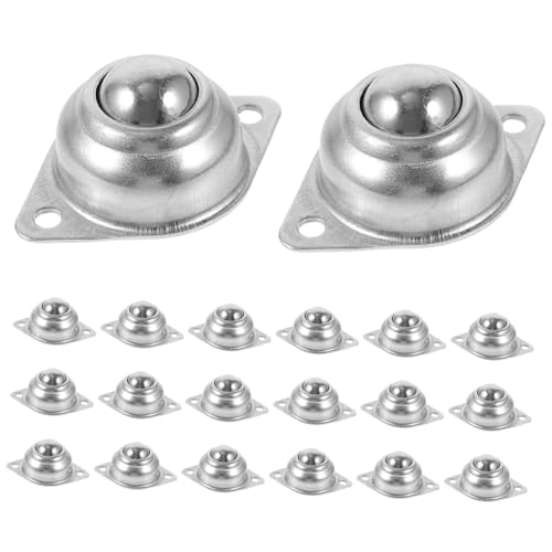 FONDOTIN 20 Stück Schraubmontierte Kugelrollen Lager aus Stahl Rundkugellager Transfer Modul Einsetzbar für Förderanlagen Möbel Werkbänke und Transport von Flachen Gegenständen FONDOTIN 20 Stück Schraubmontierte Kugelrollen Lager aus Stahl Rundkugellager Transfer Modul Einsetzbar für Förderanlagen Möbel Werkbänke und Transport von Flachen Gegenständen von FONDOTIN