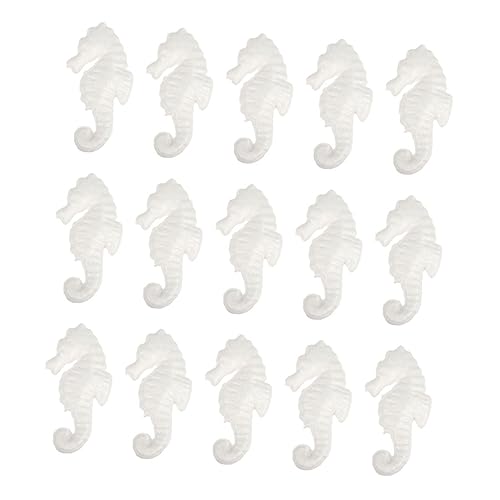FONDOTIN 20 Stück Teiliges DIY Schaumstoff Handbemalbare Weiße Bastelmodelle aus Robustem Schaum Kreative Dekoration für Aquarium Tisch und Festtagsstimmung von FONDOTIN
