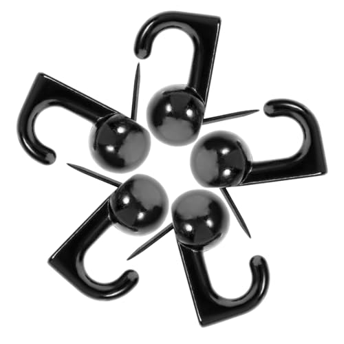 FONDOTIN 20 Stück Teiliges Push Pin Haken aus Langlebiger Schwarze Reißzwecken mit Metallnadel Dekorative Wandhaken zum Befestigen von Fotos Notizen für Büro Schule Zuhause FONDOTIN 20 Stück Teiliges Push Pin Haken aus Langlebiger Schwarze Reißzwecken mit Metallnadel Dekorative Wandhaken zum Befestigen von Fotos Notizen für Büro Schule Zuhause von FONDOTIN