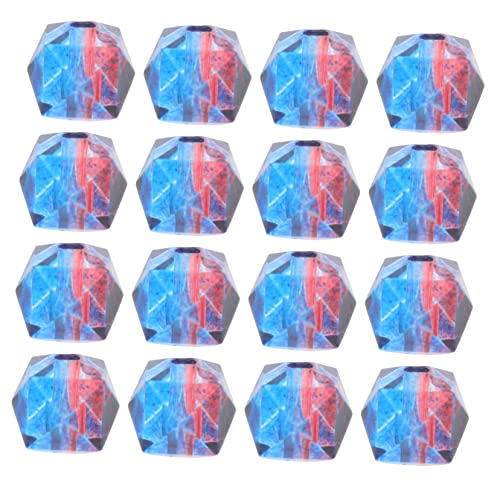 FONDOTIN 200 Stück Polygonfarbene Sprühperlen Acrylperlen für Diy Schmuckherstellung Bastelperlen für Armbänder und Dekoration Handgemachte Accessoires Geeignet für Kreative Projekte von FONDOTIN