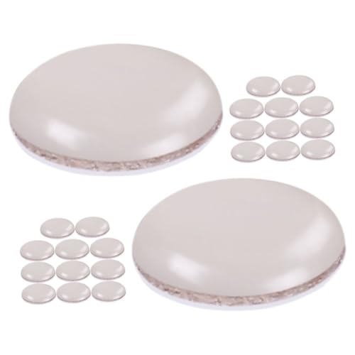 FONDOTIN 24 Stück Runde Möbelgleiter Selbstklebend Stuhlschutzpads für Hartböden Kratzfest Bodenschutz Pads für Stuhlbeine Esszimmerstuhl Filzgleiter Fußbodenschoner von FONDOTIN
