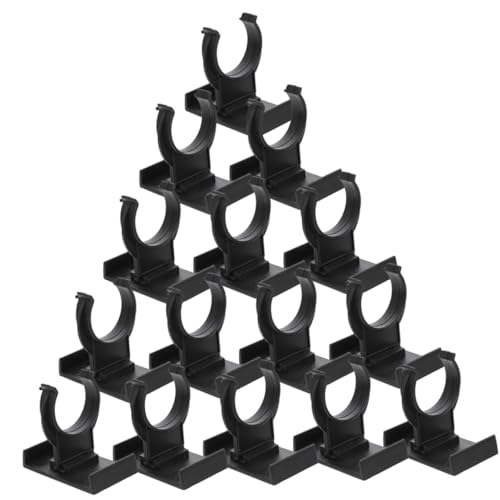 FONDOTIN 24 Stück Teiliges Verstellbares Möbelbein Clip aus Schwarzem PP Robuste Sockelleisten Klammern für Schränke Tische und Küchensockel Einfache Installation rutschfest Bodenschonend von FONDOTIN