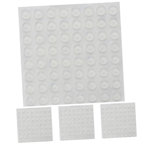 FONDOTIN 256 Stück Teiliges Türpuffer aus Selbstklebendem Transparentem Stoßdämpfend und Kratzfest Wand Türklinkenschutz Geräuschreduzierend Einfache Anbringung für Schrank Zimmertüren von FONDOTIN