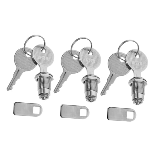 FONDOTIN 3 Sätze Robustes Cam schloss Zinklegierung Schrank Schloss mit Schlüssel für Werkzeugkasten Briefkasten Aktenschrank und Rv Storage Einfache Installation Korrosionsbeständig von FONDOTIN