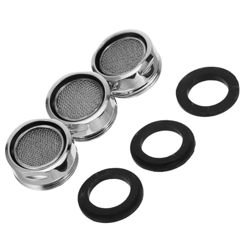 FONDOTIN 3 Stück Teiliges Edelstahl Aerator Außengewinde Wasserhahn Sprudler mit Filter Wassersparender Strahlregler für Küchen und Badarmaturen Einfach zu Installierender Strahlregler FONDOTIN 3 Stück Teiliges Edelstahl Aerator Außengewinde Wasserhahn Sprudler mit Filter Wassersparender Strahlregler für Küchen und Badarmaturen Einfach zu Installierender Strahlregler von FONDOTIN