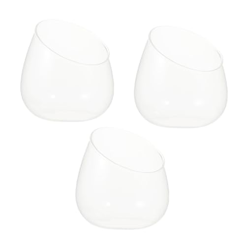 FONDOTIN 3 Stück Teiliges Glas Terrarium Schräg Geschnittene Micro Landscape Flaschen Dekoration für Sukkulenten und Miniaturpflanzen als Geschenk für Pflanzenliebhaber FONDOTIN 3 Stück Teiliges Glas Terrarium Schräg Geschnittene Micro Landscape Flaschen Dekoration für Sukkulenten und Miniaturpflanzen als Geschenk für Pflanzenliebhaber von FONDOTIN