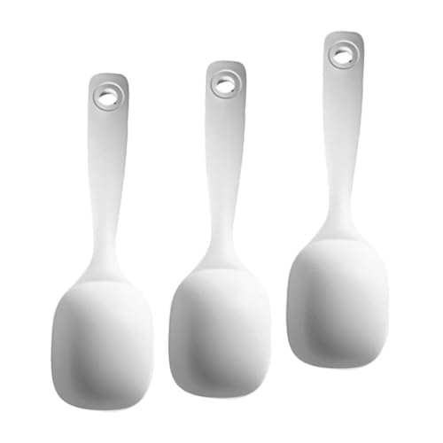 FONDOTIN 3 Stück Teiliges Großes Suppenlöffel aus Hitzebeständigem Langlebiger Wiederverwendbarer Kochlöffel für Porridge Suppe Küche Kantine und Restaurantgebrauch von FONDOTIN