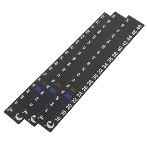 FONDOTIN 3 Stück Thermometer Aufkleber für Brautemperatur Temperaturstreifen für Fermentation Praktisch Wiederverwendbar und für Braujar Tests FONDOTIN 3 Stück Thermometer Aufkleber für Brautemperatur Temperaturstreifen für Fermentation Praktisch Wiederverwendbar und für Braujar Tests von FONDOTIN