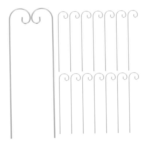 FONDOTIN 30 Stück Teiliges Garten Pflanzenschilder Haken Metall Pflanzenschild Halter für Blumenbeet Balkon Terrasse Vielseitig Einsetzbar Installieren von FONDOTIN