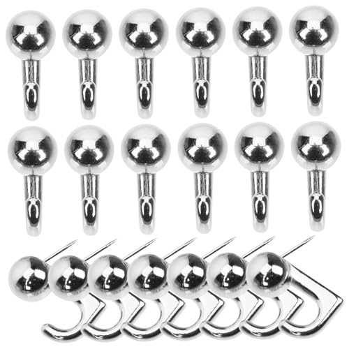 FONDOTIN 30 Stück Teiliges Metall Push Pin Bilderhaken aus Zinklegierung Schwerlast Bildaufhänger mit Rundkopf Rostfrei für Holz und Gipswände Dekorative Nägel zur Wandbefestigung von FONDOTIN 30 Stück Teiliges Metall Push Pin Bilderhaken aus Zinklegierung Schwerlast Bildaufhänger mit Rundkopf Rostfrei für Holz und Gipswände Dekorative Nägel zur Wandbefestigung von von FONDOTIN