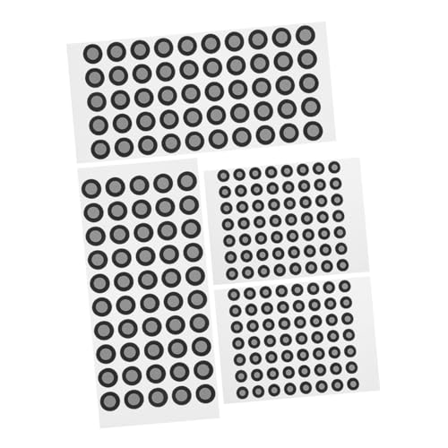 FONDOTIN 4 Blätter Scanner Reflektierende Tracking Aufkleber Schwarze Punkte Präzise Referenzpunkt Marker Kompatibel Handheld Scanner für Optische Messung und Kalibrierung von FONDOTIN